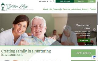 Golden Age Healthcare & Rehabilitation Center website