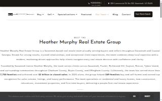 Heather Murphy Real Estate Group website