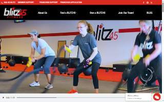Blitz45 Fitness Savannah website