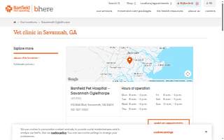Banfield Pet Hospital of Savannah website