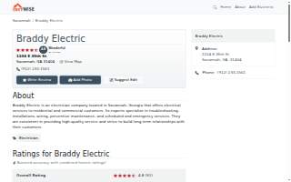 Braddy Electric website
