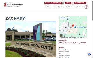 Mary Bird Perkins Cancer Center in Zachary website