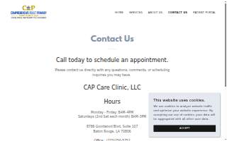 CAP Care Clinic website