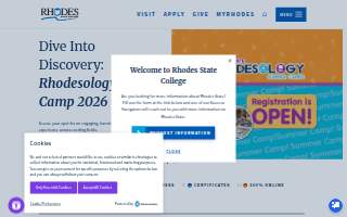 Rhodes Club Fitness website