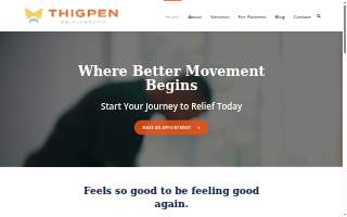 Thigpen Chiropractic website