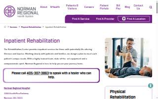 Norman Regional Inpatient Physical Rehabilitation website
