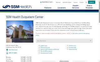 SSM Health Outpatient Center of Oklahoma City website