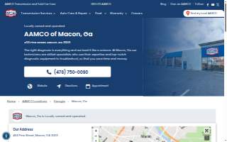 AAMCO Transmissions & Total Car Care of Macon website