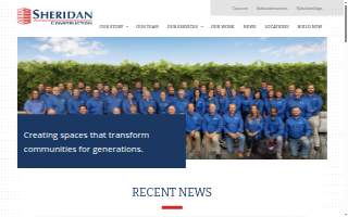 Sheridan Construction website