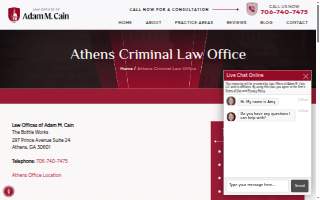 Law Offices of Adam M. Cain LLC website