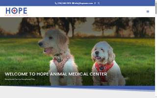 Hope Animal Medical Center website