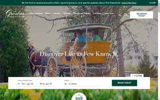 Greenbriar Veterinary Hospital & Luxury Pet Resort website