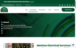 Meehan Electrical Services website