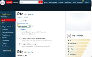 Fête Style Bar website