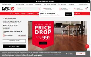Floor & Decor of Port Chester website