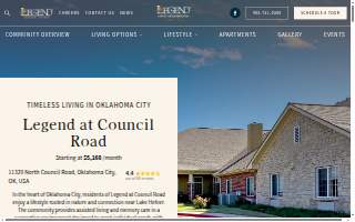 Legend At Council Road website