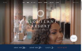 'Alohilani Resort Waikiki Beach website