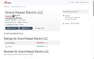Grand Hawaii Electric LLC website