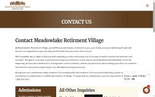 Meadowlakes Retirement Village website