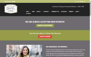 Des Moines Dental Care website