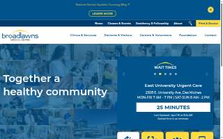 Broadlawns East University Clinic website