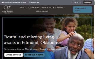 The Veraden Senior Living website