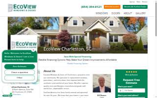 EcoView Windows & Doors of Charleston website