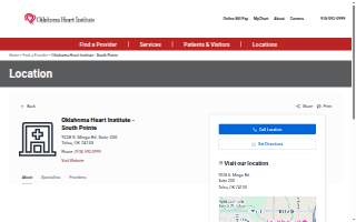 Oklahoma Heart Institute - South Pointe website