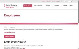 Saint Francis Hospital Employee Sv website