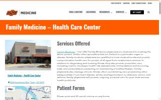 Oklahoma State University Medical Center -Rehab Care Center website