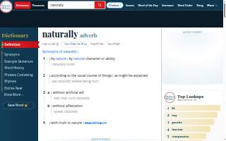 Naturally website