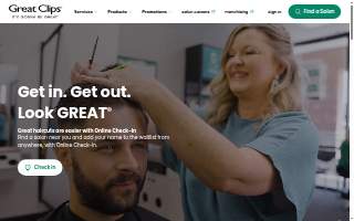 Clips Hair Salon website