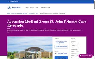 Ascension Medical Group St. John Primary Care Riverside website