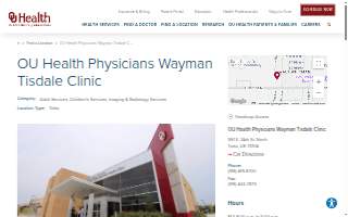 OU Health Physicians Wayman Tisdale Clinic website