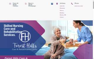 Forest Hills Care and Rehab website
