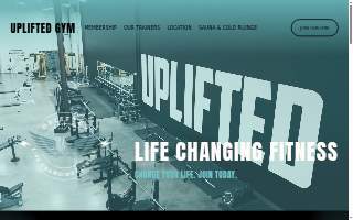 Uplifted Gym website