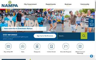 Nampa Downtown website