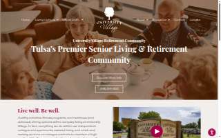 University Village Retirement Community website