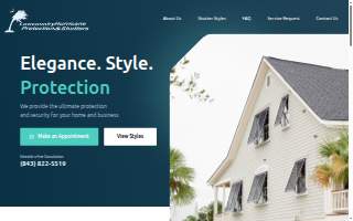 Lowcountry Hurricane Protection & Shutters website
