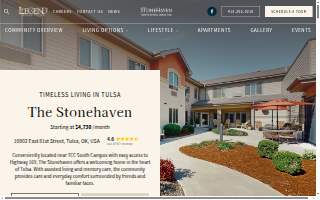 The Stonehaven Assisted Living and Memory Care website