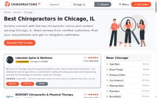 Chiropractic Chicago website