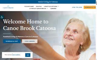 Canoe Brook Assisted Living & Memory Care website