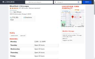 MedVet Chicago website