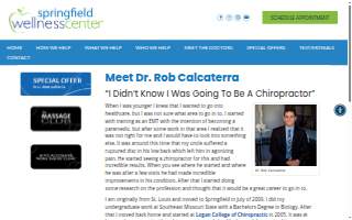 Dr. Rob Calcaterra DC - Springfield Chiropractor website