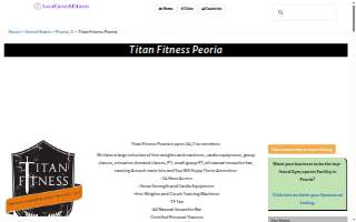 Titan Fitness - Peoria website