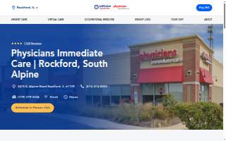 Physicians Immediate Care of Rockford website