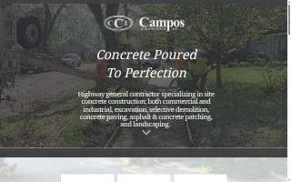 Campos Construction Inc website