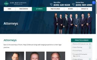 Kuhn, Heap & Monson Attorneys At Law of Naperville website