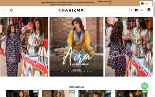 Charizma Salon & Spa website