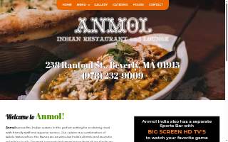 Anmol Catering & Events website